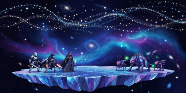 Pixel Art Sci-Fi Fantasy Landscape for Top Underrated PlayStation RPGs